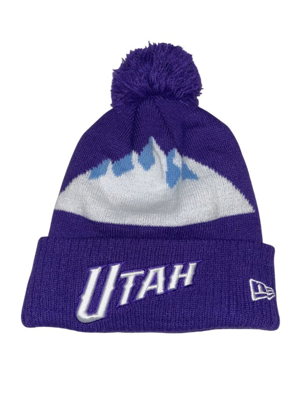 NWT Utah Jazz Youth Knit Beanie With Removable Pom MSRP $31.99